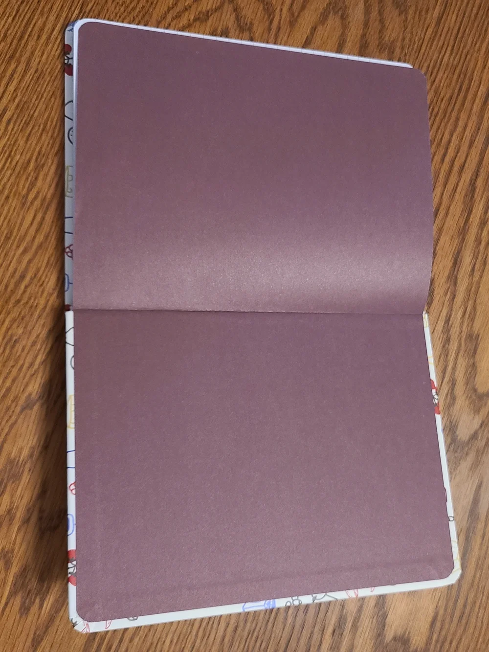 Patterned Wine & Cheese Hardcover Journal